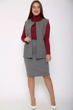 Жилет трикотажный Александрина (гусиная лапка)