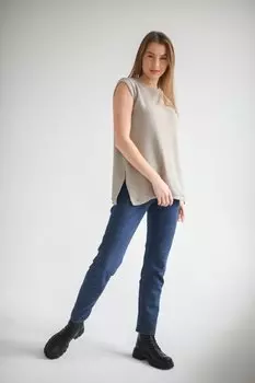 Жилет трикотажный Бэлла (серый)