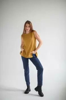 Жилет трикотажный Бэлла (желтый)