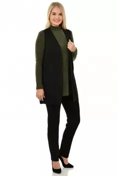 Жилет трикотажный Влада (черный) рр