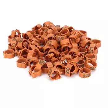 001?100 пронумерованных колец для ног птиц 8 мм, идентификационные кольца для птиц, аксессуары для птиц, голубей, кофе кофейный