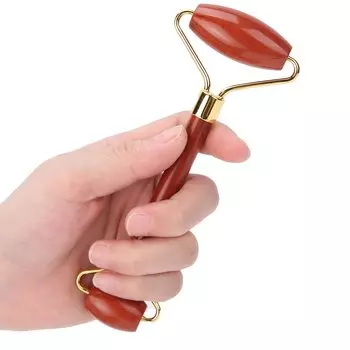 01 02 015 Кварцевый Редстоун Инструмент для массажа лица Ролик для красоты лица Для лба Портативный Для подбородка Для глаз Для шеи Ролик,