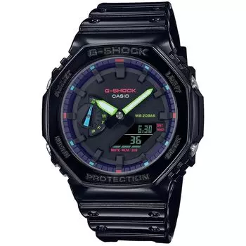 01 Черный [CASIO] Аналоговый. G-SHOCK GA-2100RGB-1AER Мужские