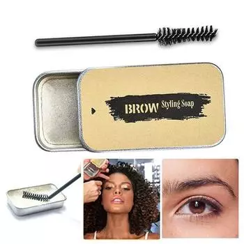 01 Eyebrow Soap Kit brow pomade eyebrow gel clear Brows Styling Soap Long Lasting Waterproof Smudg, 1 piece