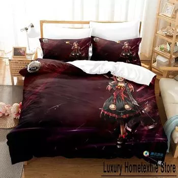 01 Game Dunge on Fighter Female Magician Bedding Set Single Double King Bed Set Children s Bedroom Duvet Set Dunge on Fighter 1 EU Single 135x200cm