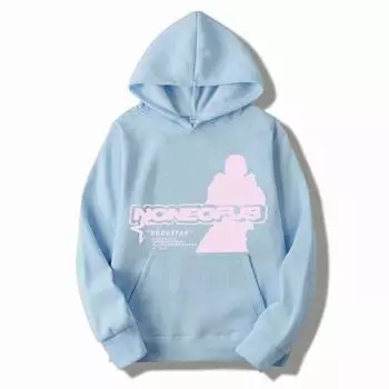 023 Осень/Зима, мужская новая модная толстовка с капюшоном с мультяшным принтом, повседневный спортивный комплект S