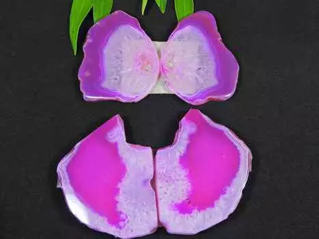 02 пары сережек розового солнечного друзового цвета с кабошонами из драгоценных камней, лот 40-42 мм RQ-2691