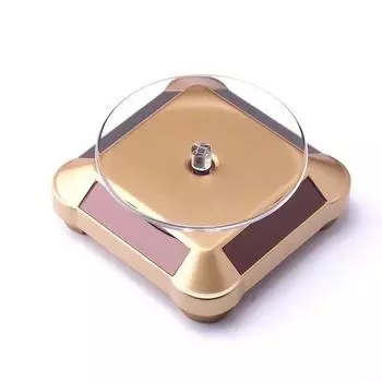 038 Двойной вращающийся стенд на солнечной батарее для ювелирных изделий, часов и телефонов