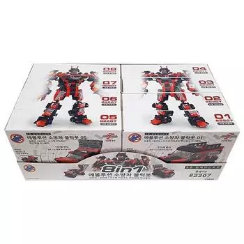 03 IP Lens Evolution Fire Truck Block Bot, набор из 8 шт., разные цвета