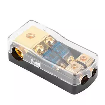 04 Gauge In To 48 Gauge Out 60A Предохранитель Распределительный Блок 2-канальный Мини ANL Держатель Предохранителя для Авто Лодки