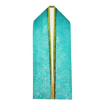 05 Многослойный воротник-кимоно Ханамоё в цвете Фурисодэ/Визит (Многослойный воротник) (Воротник для свиданий) [Сделано в Японии] зелёный