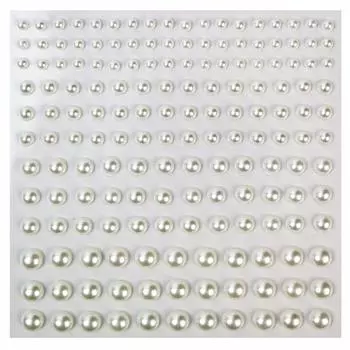 076 Печать со стразами, тип «Жемчуг» (Деко-уплотнение) 3-6 мм [Жемчуг]