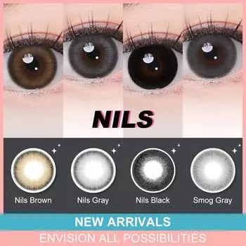 (0,00~-6,00)Цветные контактные линзы Magister контактные линзы 14,2 мм контактные линзы градуированные серии NILS 0.00