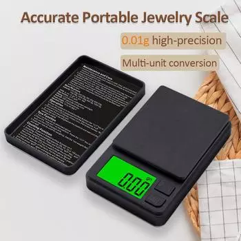 0,01 г точные электронные ювелирные весы грамм многоцелевой конвертер портативные ЖК-кухонные весы с подсветкой мини кухонные весы