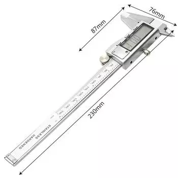 0,01 мм микрометр штангенциркуль измерительный инструмент высокоточный 6 дюймов штангенциркуль с нониусом 150 мм ЖК-дисплей электронный цифровой штангенциркуль серебряный