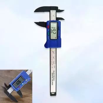 0-100 мм пластиковый штангенциркуль с большим экраном и цифровым дисплеем, инструмент для измерения глубины