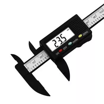 0-100mm Electronic Digital Caliper Carbon Fiber Dial Vernier Caliper Gauge Micrometer Woodworking Measuring Tool Digital Ruler