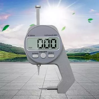 0-10 мм электронный микрометр измерительный инструмент дополнительный аккумулятор инструмент для измерения толщины перевод единиц измерения для бумаги ювелирные изделия жемчуг кожа