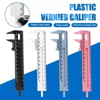 0-150 мм мини-двойная шкала пластиковый штангенциркуль линейка измерительные штангенциркули измерительная линейка измерительные инструменты школьные принадлежности белый
