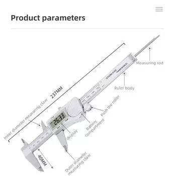 0-150 мм штангенциркуль из высокопрочной нержавеющей стали измерительный инструмент внутренний наружный диаметр электронный цифровой дисплей штангенциркуль серебряный