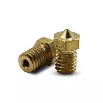 0,1-1,0 мм 1,75 мм нить M6, резьба E3D-V5 V6, латунное сопло экструдера, аксессуары для 3D-принтеров 0.3mm