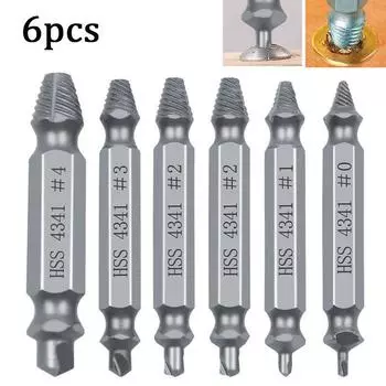 #0#1#2#2#3#4 Шесть наборов инструментов для снятия двусторонних винтовых направляющих Экстрактор из быстрорежущей стали