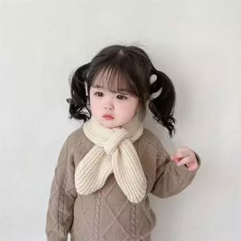 0-1-2 года детский шарф осенне-зимний детский теплый шейный платок для мальчиков и девочек детский шарф из шерсти для детей 0-2 years old