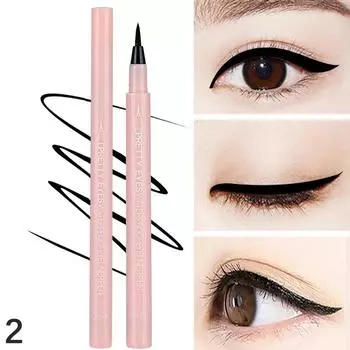 0.1Mm Black Liquid Eyeliner Soft Hair Head Smooth Waterproof Sweatproof Anti Smudge Quick Drying Eyeliner Long Lasting