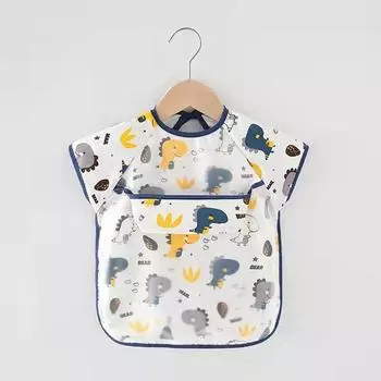 0-1Y Милые Мультяшные Детские Нагрудники Водонепроницаемые Младенцы Едят Дети Рисуют Без Рукавов Детские Банданы Нагрудники Мягкие Детские Нагрудники Еда Отрыжка