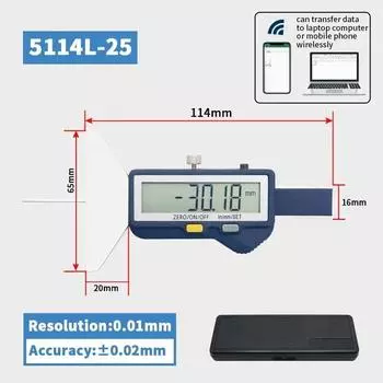 0-25/0-50 мм цифровой измеритель глубины протектора автомобильных шин измерительный инструмент встроенный беспроводной штангенциркуль толщиномер