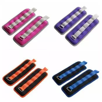 0,25/0,5 кг мешок с песком для запястья регулируемые ремни утяжелители для ног и рук утяжелители для лодыжек ходьба фитнес 2Pcs 0.5KG Pink