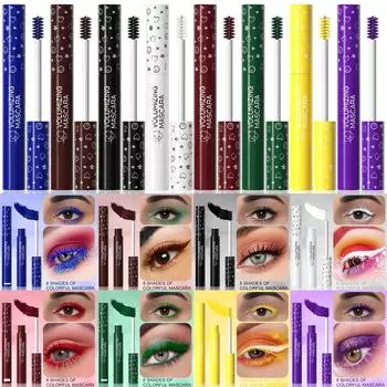 0,25 мл цветная тушь для ресниц набор, цветная водостойкая тушь для ресниц стойкая тушь для женщин Хэллоуин макияж глаз One Size