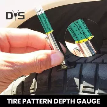 0-25 мм профессиональный датчик глубины протектора автомобильных шин из нержавеющей стали с цветовой кодировкой измеритель глубины резьбы шин A