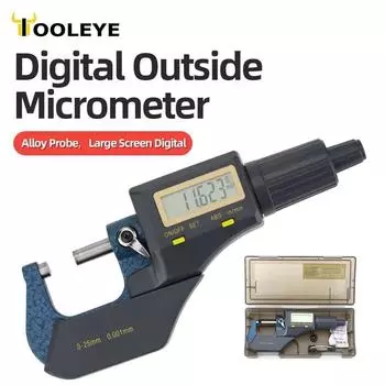 0-25 мм внешний микрометр цифровой микрометр измерительные инструменты микрометрические калибры для измерения внешних микрометров электронные