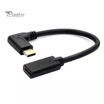 0,2 м угловой USB 3.1 Type-C папа-мама OTG адаптер-преобразователь синхронизации данных кабель