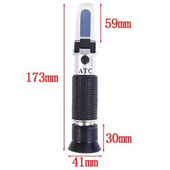 0-32% Brix Сахар Вино Пиво Фрукты Шкала Рефрактометр Спиртомер Тестовый Набор Инструментов