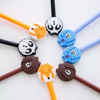 0,38 мм милые мультяшные застенчивые животные панда лиса медведь тигр конфетный цвет гелевая ручка Fox