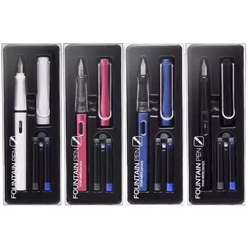 0,38 мм перьевая ручка студенческие канцелярские принадлежности чернильные ручки для письма школьные принадлежности для студентов красный