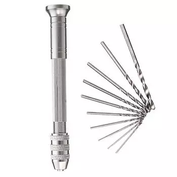 0.3-3.2 мм Мини Ручная Дрель Деревообрабатывающие Инструменты Для Сверления Дерева Пластика Янтарь Оливковые Модели Хобби DIY Ручные Инструменты