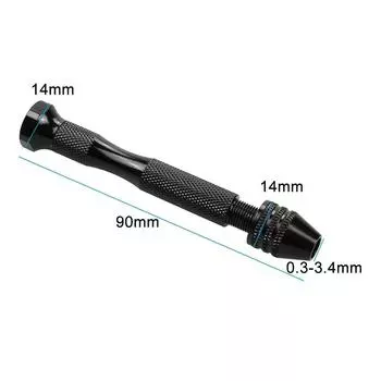 0,3-3,4 мм черный инструмент для пробивки отверстий 10 шт. спиральное сверло ручной набор для игры в янтарные орехи с тысячью глазами и бриллиантами бодхи