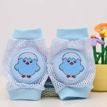 0-3 детские летние сетчатые губчатые наколенники для ползающих младенцев, учащихся ходить, дышащие мультяшные наколенники для младенцев и