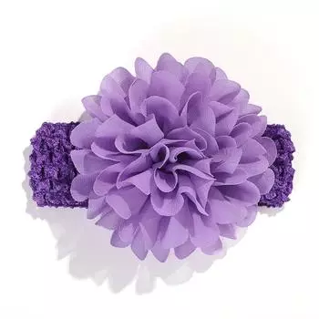 0-3 года ДЕТСКИЕ БАНТЫ Повязки на голову Шифоновый цветок Мягкая эластичная резинка для волос Ручная работа для младенцев Повязка на голову Младенцы Детские аксессуары для волос