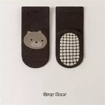 0-3 года Детские нескользящие напольные носки для малышей, милые мультяшные носки для новорожденных мальчиков и девочек, хлопковые носки на все четыре сезона 0-1Years(S)