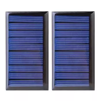 0.3W 5V 60mA солнечная панель поликристаллическая ячейка для батареи 3.6V (2pcs)