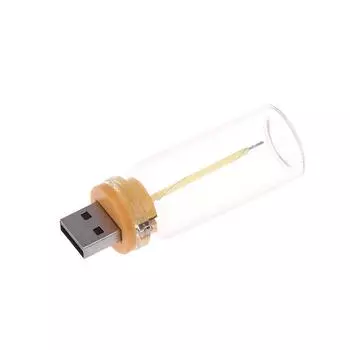 0.3W Dc5V Usb Лампа светодиодная ретро лампа накаливания ночник мобильный источник питания интерфейс свет освещение источник света Лампа теплый белый