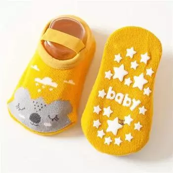 0-3Years Newborn Baby Girls Boys Socks Non Slip Cotton Cartoon Print Kids Socks For Boys Girls Toddler Floor Sock Spring Autumn 0-1Y(S)