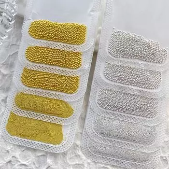 0,4-3 мм золотые серебряные белые микро-металлические бусины для дизайна ногтей маникюрный 3D-инструмент для украшения 1.0mm золотой