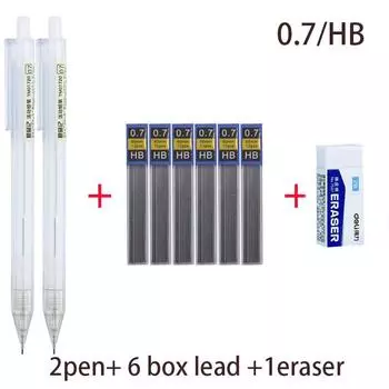 0.5 0.7 2.0 Mm Automatic Hb 2b Refill Mechanical Pencil For Drawing Sketching Students School Supplies Cute Stationery
