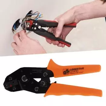 0,5-2,5 мм2, 8-дюймовые прочные клещи для обжима, высокая точность, удобная ручка, электрические инструменты, широко используемые клеммы для обжима проводов
