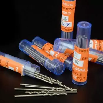 Набор свёрл 10шт micro HSS 0.5-3.2 мм. Прямой цилиндрический хвостовик 0.5mm-10pcs